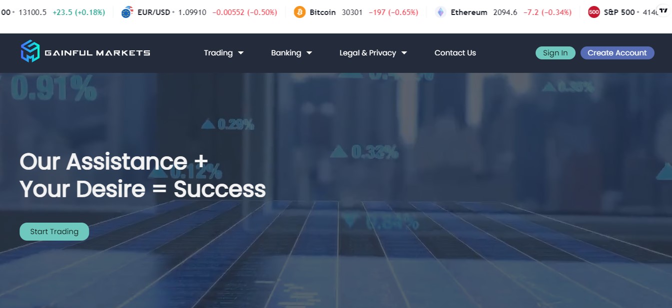 Gainful-Markets-website Gainful Markets website