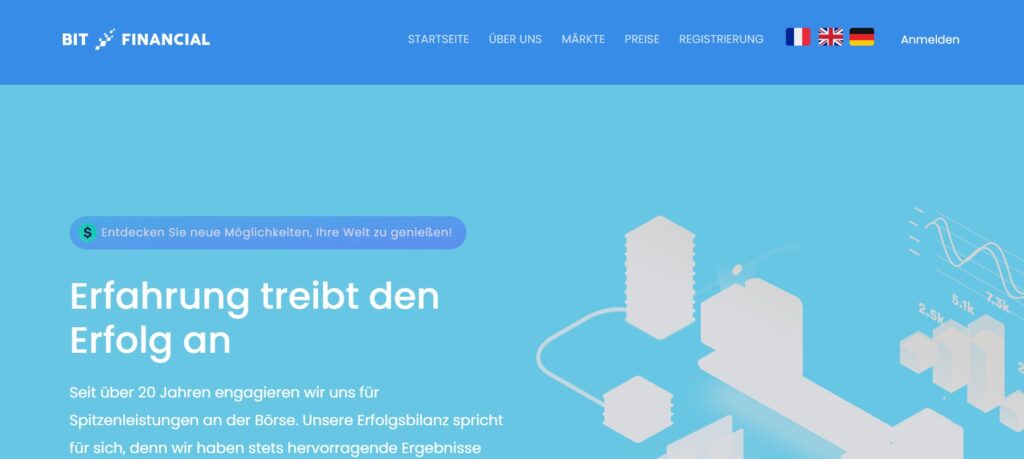 BitFinancial website BitFinancial website